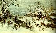 Lucas van Valckenborch vinter oil painting